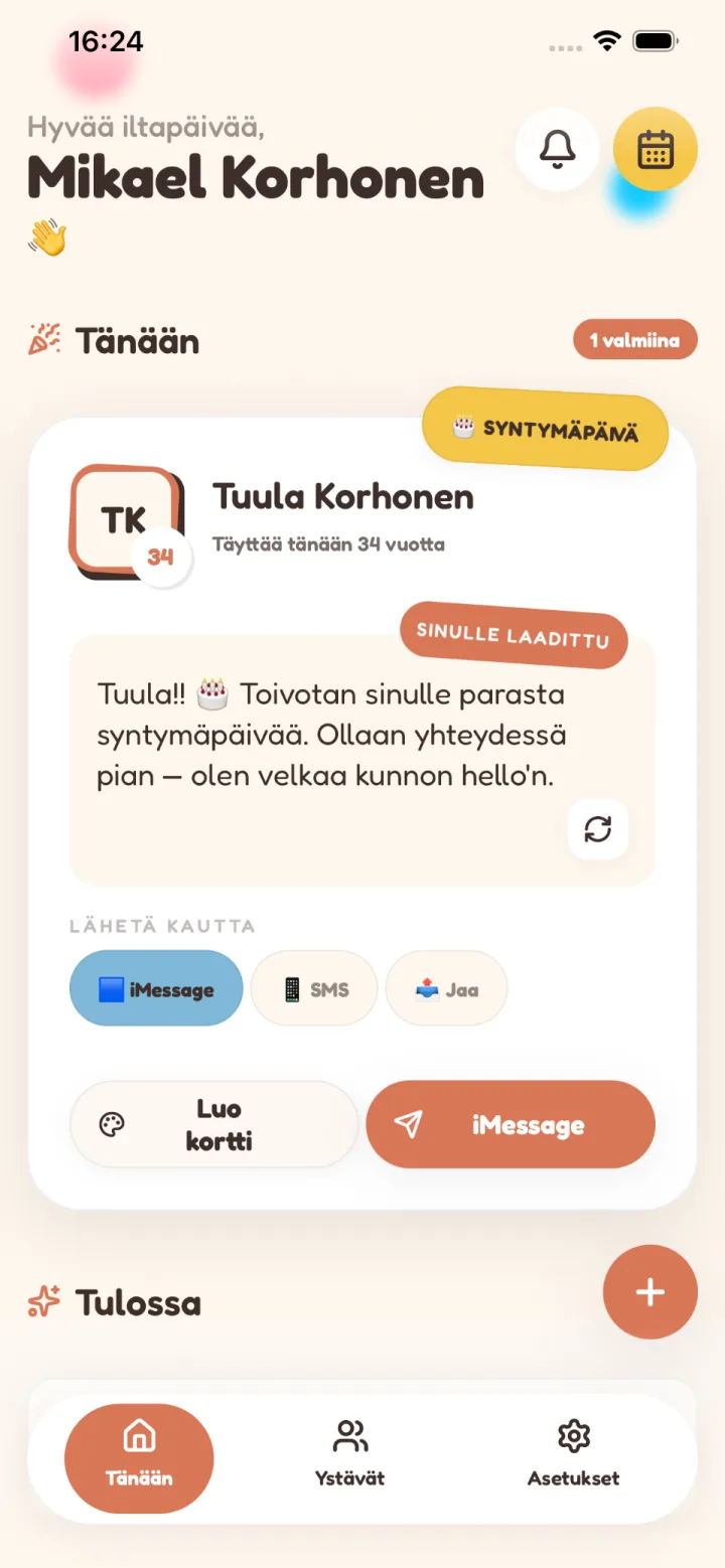 Amy täyttää tänään 31