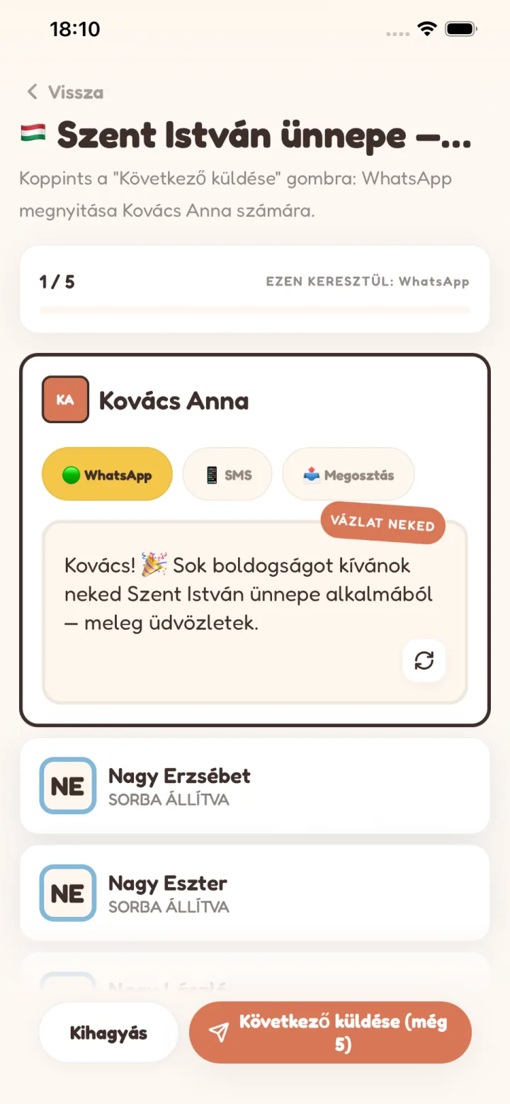 Egy sor, mindenki