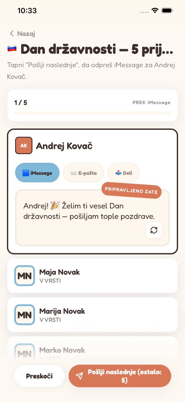 Ena vrsta, vsi prijatelji