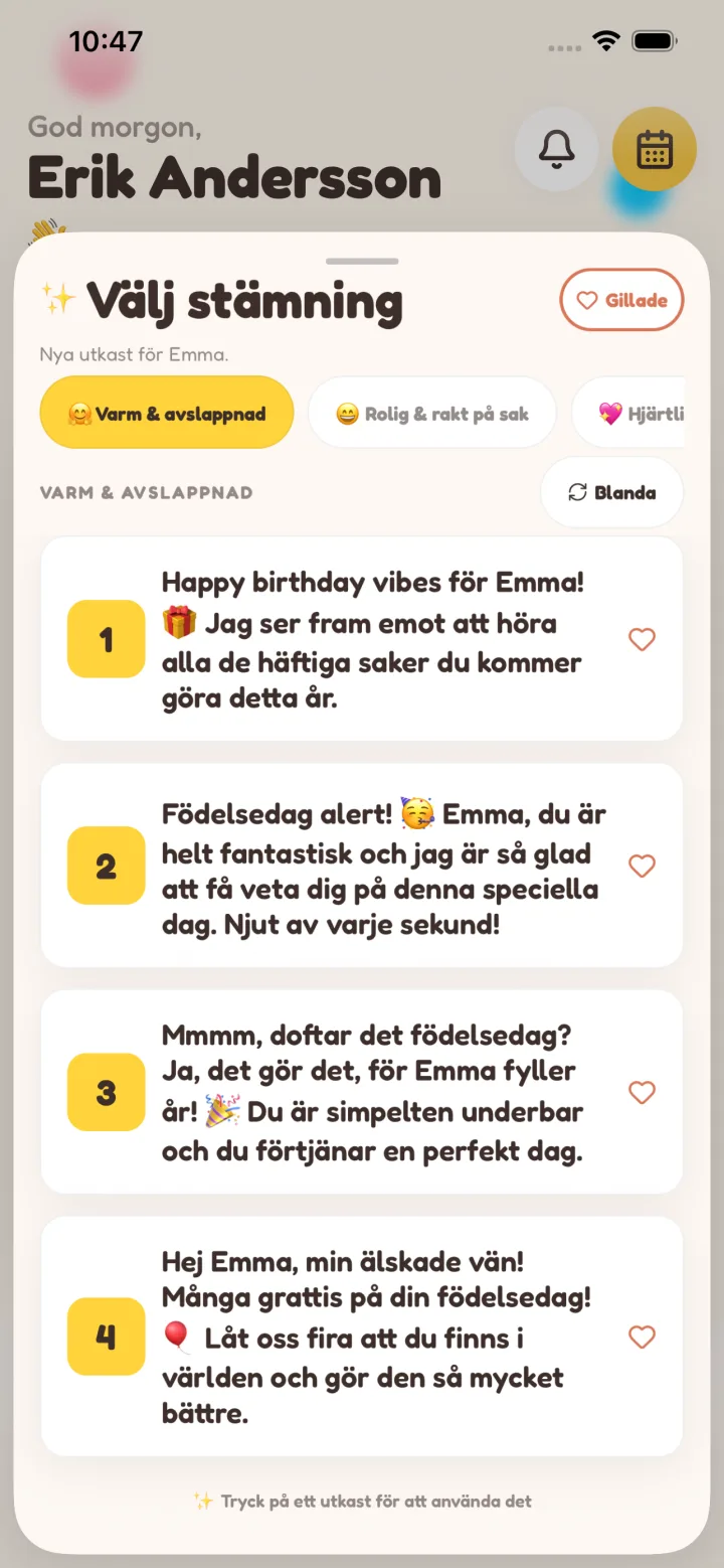 Skrivet för dig