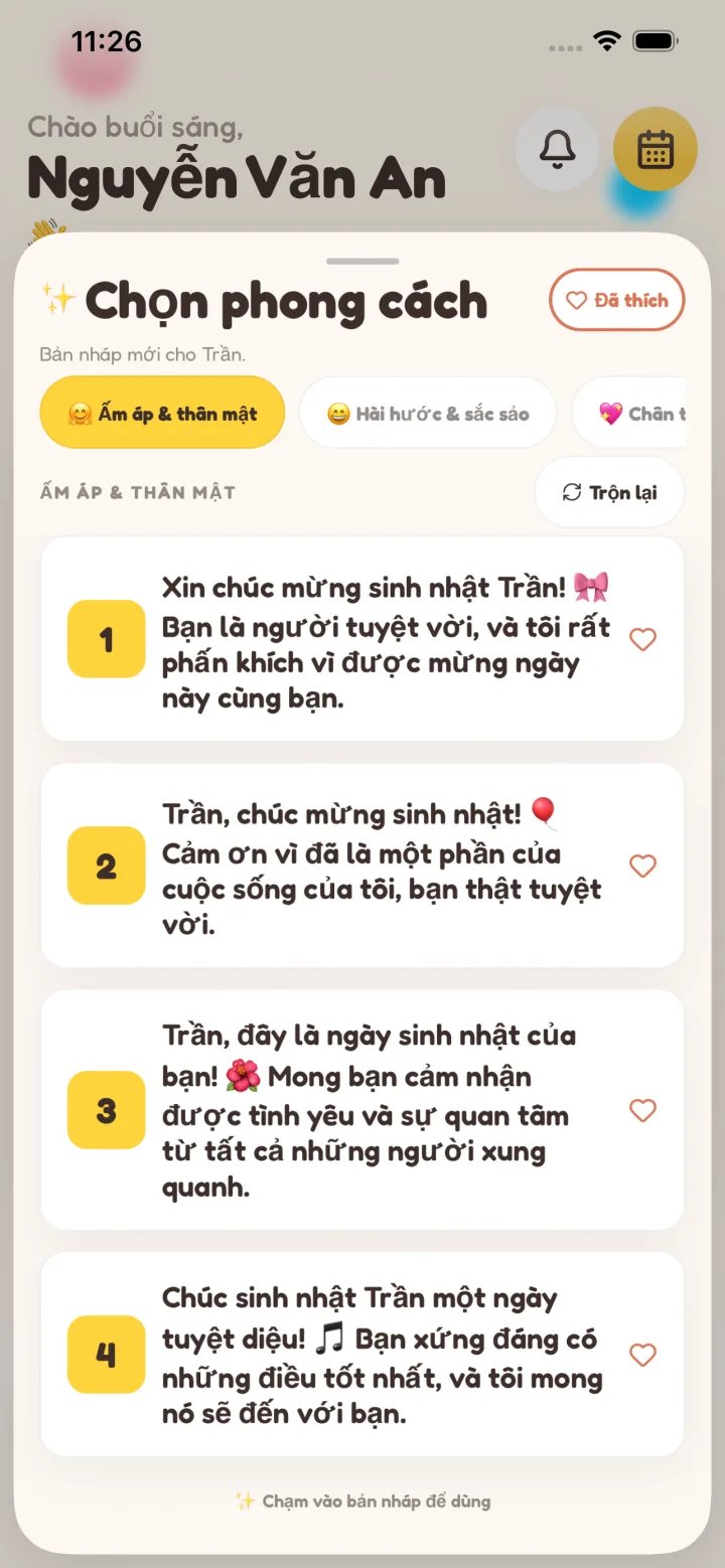 Viết riêng cho bạn